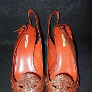 ISO Max Studio Embroidered Leather Slingback